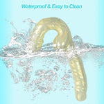 7.21In Realistic Dildo, Huge Thick Dildos With Strong Suction Cup For Hands-Free Play, Flexible Lifelike Penis For G Spot Anal Stimulation, Adult Sex Toys For Women Men Couple (Gold)