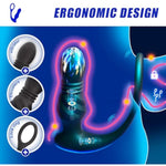 Prostate Massager Anal Vibrator With Cock Ring Thrusting Dildo Vibrator With Remote Control Sex Toys For Men With 10 Vibrating And Thrusting Modes Vibrating Butt Plug Anal Toys For Couples Adults