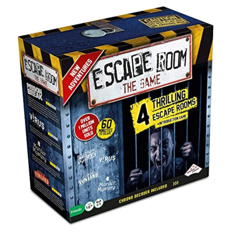 Escape Room The Game, Version 2 - With 4 Thrilling Escape Rooms | Solve The Mystery Board Game For Adults And Teens