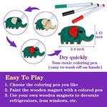 DIY Wooden Magnet Art Craft Supplies Painting Kit for Kids Ages 4-8 to 12