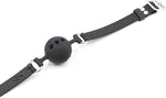 Adjustable Breathable Silicone Ball Gag – BDSM Restraint for Sensory Play