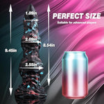 9.6" Monster Dildo Black Fantasy Dildo Knotted Dragon Dildo, Anal Dildo Huge Thick Dildo Horse Dildo With Strong Suction Cup, Knot Dildo Animal Dog Dildo Big Anal Toys, Adult Toys For Women Men