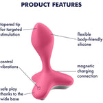 Game Changer Anal Vibrator - Vibrating Anal Sex Toy, Butt Plug, Prostate Stimulator Toys, Anal Dildo With Wide Base - Waterproof, Rechargeable (Pink)