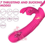 Realistic Vibrator Dildo Adult Toys G Spot Vibrator with 7 Modes, Waterproof & Rechargeable Silicone Dildos Rabbit Vibrators, Adult Sex Toys for Women