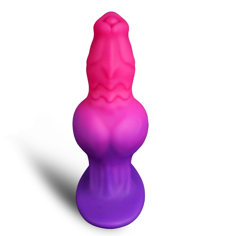 7.3" Large Butt Plug Dog Knot Dildo, Huge Anal Plug Wearable Buttplug, Xl Butt Plug Silicone Monster Fantasy Knotted Dildos, Big Anal Dildo Trainer Adult Toys For Men Women Couples
