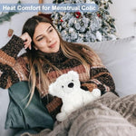 Warming Polar Bear Stuffed Animal, Microwavable Heating Pad For Soothing & Stress Relief, Stuffed Bears Plush Toys With Lavender Scent, Plushies White Bear Gifts Kids & Adults