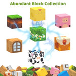 138 Pcs Magnetic Blocks, Magnetic Building Blocks For Kids, Farm Construction Magnet Cubes Set For Girls Boys, Sensory Stem Toys For Kids Toddlers Ages 3+