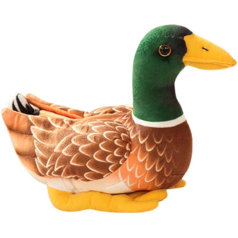 Realistic Mallard Duck Plush Stuffed Animal Toy Gift For Kids (Green)