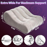 Sex Pillow With Sex Leather Bondage Strap,Sex Cushion Wedge,Adjustable Sling Restraints,Sex Furniture For Bedroom Sofa,Velvety Anti-Leak Valve Cushion,Couple Adult Sex Toys For Deep Position Support