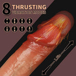 Thrusting Dildo Vibrator For Women With 3 Thrusting Modes 8.5 Inch Heating Dildo & Rotation 5 Vibration, Lifelike Realistic Vibrating Dildo G Spot Vibrator Sex Toys With Strong Suction Cup