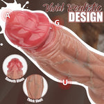10 Inch Huge Thick Realistic Dildo for Anal Play, Girthy Big Head Suction Cup Silicone Real Skin Dildo, Giant Lifelike Soft Dildos for G Spot, Large Wide Fat Penis Adult Sex Toys for Men Women Couples