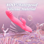 Finger Shaped Vibrators Rabbit G Spot Dildo Vibrator Waterproof Thrusting Dildo Adult Toys For Women Sex Toys Dildos With 12 Powerful Modes Realistic Dildo Vibrator For Women