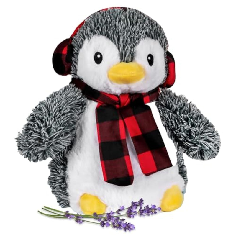 Pennie Penguin - Microwavable & Weighted Plush Stuffed Animal - Heated Plushie For Warmth - Cute, Soft, Cozy Toy For Adults & Children (Boys, Girls, & Toddlers) By Warm Pals