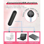 Bullet Vibrator Remote Control G Spot Mini Vibrator Women Clitoral Nipple Stimulator Usb Rechargeable Sex Toys For Women (Black)