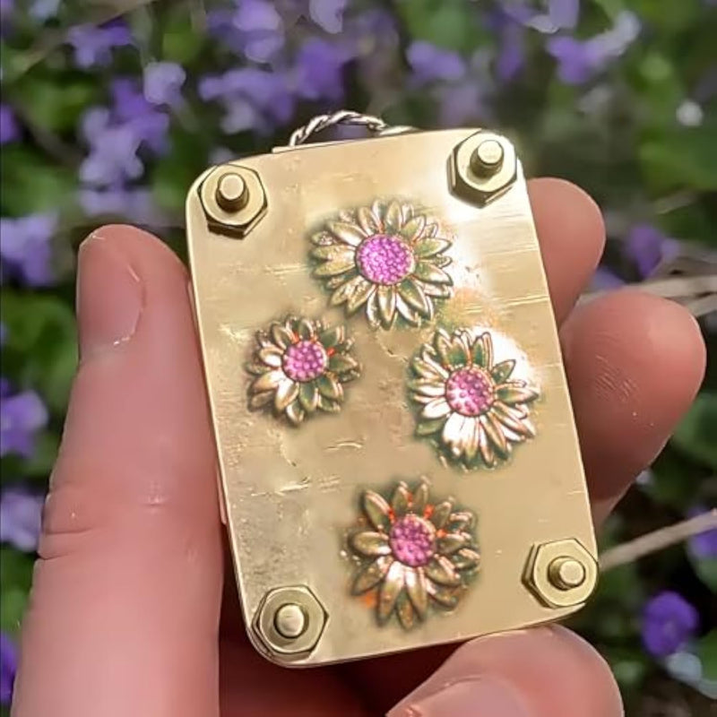 Mini Metal Flower Press Kit, Pocket-Sized Plant Preservation Craft Tool