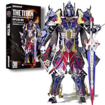3D Metal Mecha Model Building Kits for Adults and Teenagers - 157 Piece DIY Brain Teaser Puzzle Kit
