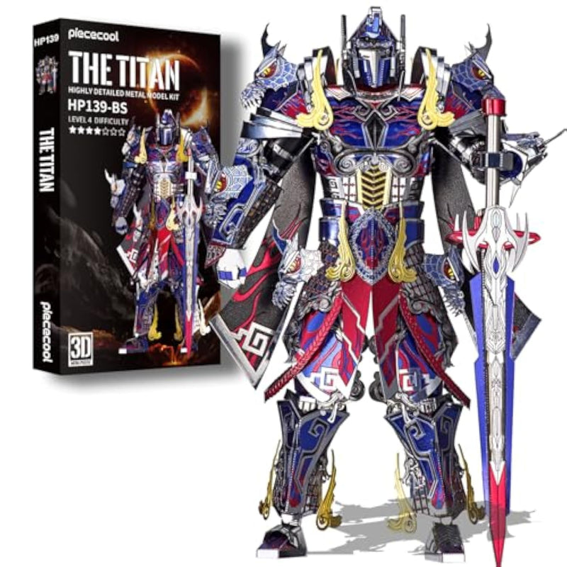 3D Metal Mecha Model Building Kits for Adults and Teenagers - 157 Piece DIY Brain Teaser Puzzle Kit