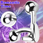 Advanced Prostate Massager and G-Spot Stimulator for Men and Women - Stainless Steel T-Bar Anal Plug