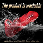 Penis Sleeve Fantasy Sex Toys For Male, Internal Simulated Female Vaginal Contours Cock Sleeve, Reusable Soft Platinum Silicone Penis Extension Sleeve Men Couples Sex Toys(Tight Entrance)