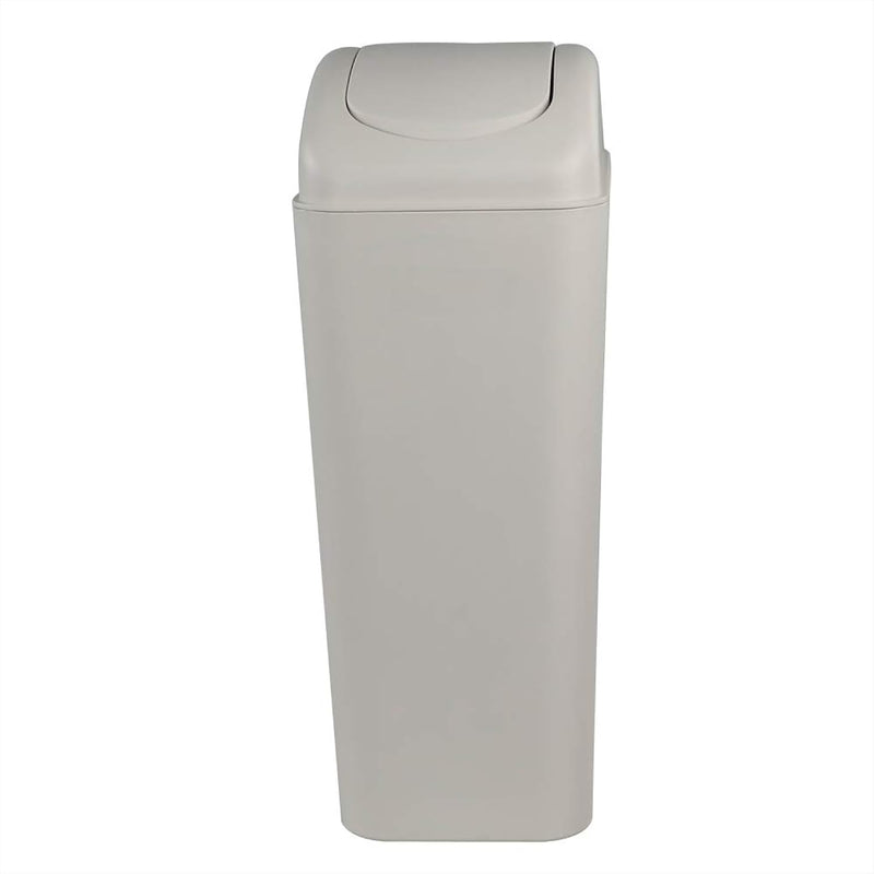 Slim Plastic Trash Can For Narrow Spaces At Home Or Office, 14L Capacity