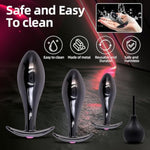 Metal Anal Plugs 4Pcs With Luxury Jewelry T-Shaped Base Anal Trainer Kit Metal Butt Plug Prostate Massage Sex Toy Stimulation Adult Sex Toys For Men Women