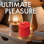 Lickgasm Sweet Kiss Kissing & Vibrating Clitoral Stimulator For Women, & Couples. 3 Speeds And 7 Patterns. Seductive Kissing. Wateproof And Rechargeable, Silky Silicone. 2 Pieces, Red.
