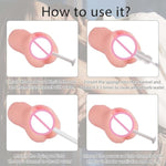 Sex Toy Cleaner Adult Toy Cleaner, Sex Doll Cleaning Care Kit, Male Masturbator Pocket Pussy Vagina Anal Care Kit, Reusable Multipurpose Washing Tool for Men, White