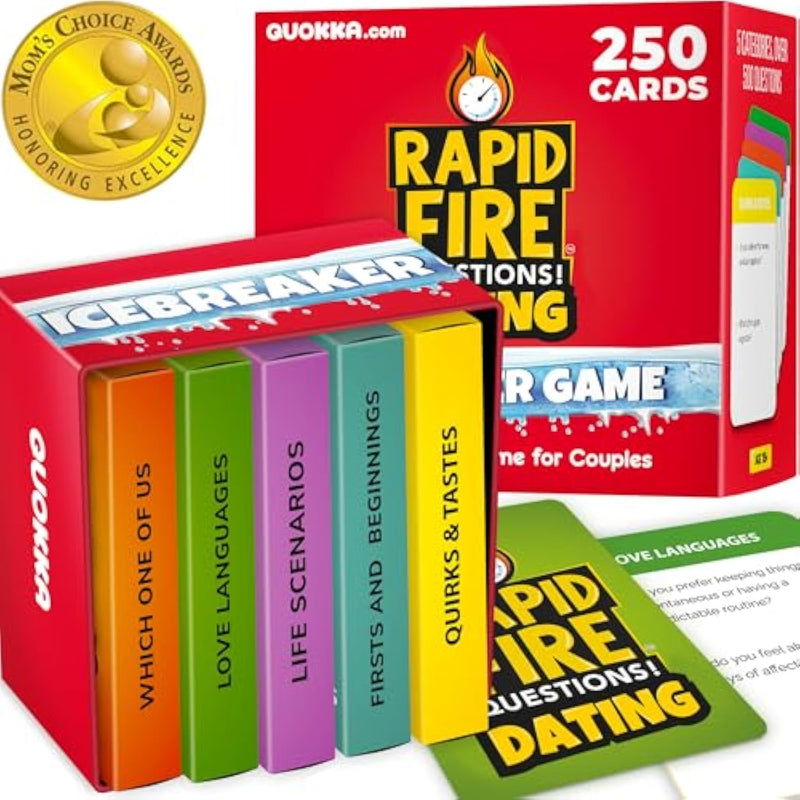 Couples Conversation Games For Date Night - Fun Cards With 500+ Questions - Perfect Icebreaker For Adults & Date Night Games For New Or Married Couples - Premium Version