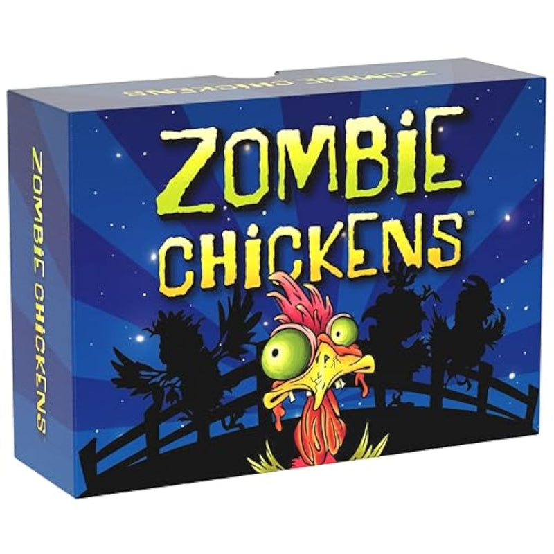 Zombie Chickens - Fun Family Card Games For Adults, Teens & Kids - Survival Zombie Game, 3 Ways To Play: Competitive, Cooperative & Solo (1-4 Players)