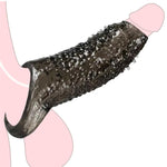 Realistic Monster Penis Sleeve Pennis Extender Male Cock Sleeve Penisen Extendors Sleeve With Particle Stimulator Penis Enlarger For Men Delay Ejaculation Stronger Erection Enhance Prolong For Couples