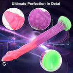 18.2 Inch Dragon Dildo, Liquid Silicone Soft Monster Anal Plug With Strong Suction Cup, Prostate Massage, G-Spot Stimulation, Glow-In-The-Dark Toy, Suitable For Men And Women