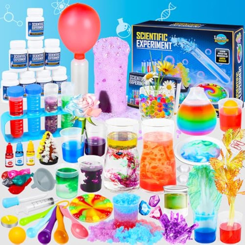 Science Kit For Kids,80 Science Lab Experiments,Scientist Costume Role Play Stem Educational Learning Scientific Tools,Birthday Gifts And Toys For 6 7 8 9 Years Old Boys Girls Kids