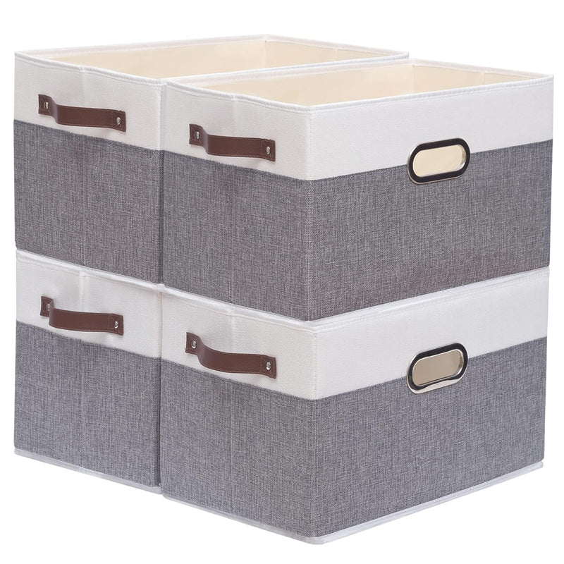 Collapsible Storage Bins,Cube Storage Bins, Fabric Foldable Storage Bins Organiz