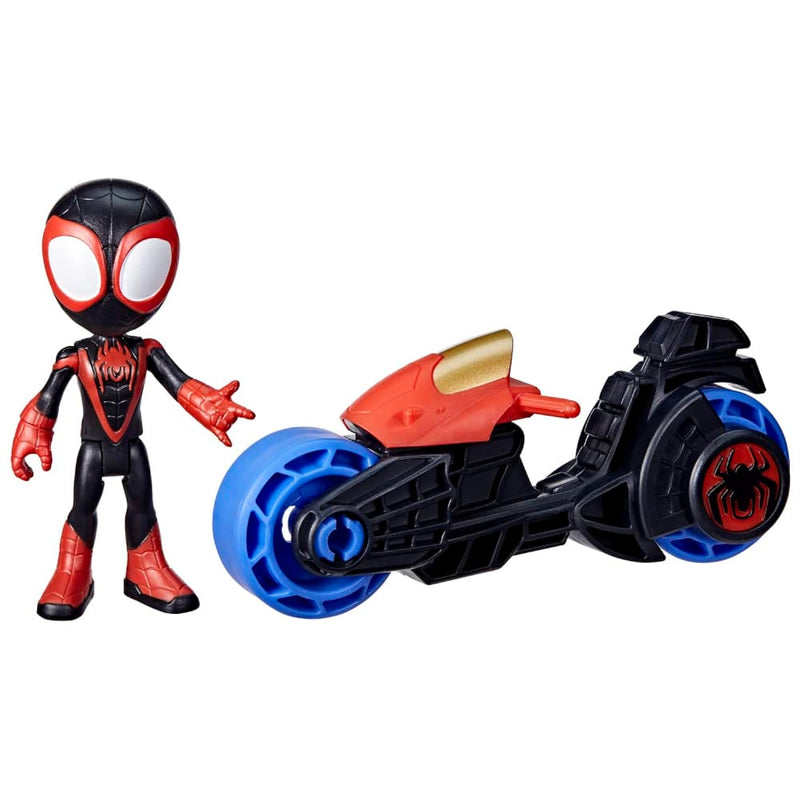 Miles Morales Action Figure With Toy Motorcycle, Preschool Toys, Ages 3 And