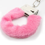Furry Adjustable Sex Handcuffs With Keys,Ankle Bracelets,Sm Adult Plush Stainless Steel Bondage Fetish Handcuffs,Adult Sex Toys?Halloween Cosplay Party Stage Police Costume Prop (Pink)