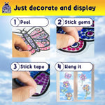 Suncatcher Craft Kit for Kids Ages 4-8, Mess-Free Fine Motor Activity Set