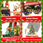 Christmas Train Building Blocks Set, Trian Model Building Toy Collectible Holiday Block Sets For Boys & Girls, Home Decor For Adult Boys Girls Kids Aged 8+(1041 Pcs)