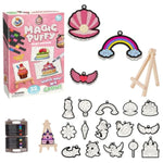32 Pcs Aqua Magic Puffy Paint Kit, 3D Squishy Maker & Keychain Craft for Kids