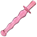 Crystal Glass Pleasure Wand Dildo Penis,Double Ended Dildo Crystal Penis G-Spot Stimulator Women Masturbator Butt Plug Anal Sex Toy Glass Double Ended Dildo For Men Women(Style 2)