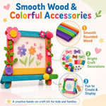 DIY Wooden Picture Frame Craft Kit for Kids, Makes 30+ Frames for Group Activities