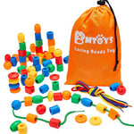 Lacing Beads For Kids - 70Pcs Threading Beads Occupational Therapy Toys For Kids Fine Motor Skills Developmental Activity Ot Toys