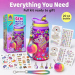 Decorate Your Own Water Bottle Kit for Kids - Perfect Birthday Gift for Girls and Boys Aged 4 to 10