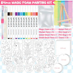 Magic Foam Texture Painting Kit for Kids Ages 4-6, Arts and Crafts Set