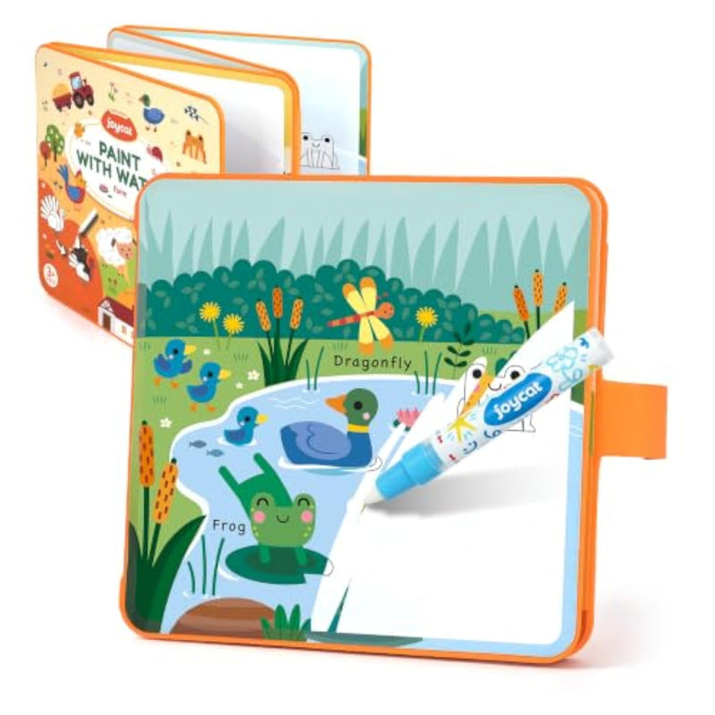 Farm Water Coloring Book for Toddlers 1-3, Foldable EVA, No-Mess Art Fun