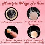 Silicone Penis Enlarger Condom Balls Pennis Sleeve Accessory 3Pcs Male Cock Extender Reusable Penis Enlargement Ultra-Soft Stretchy Penis Extension For Men Gay Couple Sex Games Kinky Toys