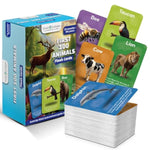 Thick Animal Cards For Toddlers 1–3 – First 100 Animals, Montessori Educational Learning Toys, Speech Therapy & Homeschool Use