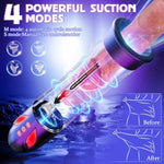 Penis Pump Male Sex Toys - Electric Penis Enlarge Vacuum Pump With 3 Suction Intensities, Automatic Male Masturbator Pocket Pussy With 6 Penis Rings, Ipx7 Waterproof Adult Sex Toys For Men Erection