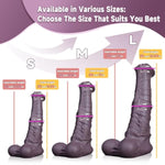 Realistic Horse-Inspired Dildo - Lifelike Texture & Design, Body-Safe Silicone, Suction Cup Base For Hands-Free Fun - Adult Toy For Pleasure & Exploration(X-Small) Brown