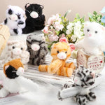 8 Pack Kids Plush Gifts Stuffed Animal Cat Slap Bracelets, Operation Christmas 8 Inch Wrist Cute Snap Bracelet Birthday For Boys Girls Child Bulk Item Pet Adoption Party Favors(Kittens)