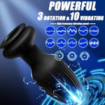 Fox Tail Silicone Anal Plugs Anal Vibrator Plugs Stimulato Role Play With 10 Powerful Vibration & 3 Rotation Modes, Wearable Adult Sex Vibrators Toys For Women Cosplayer Couple & Games (White)